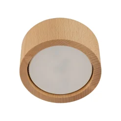 Discount TK Lighting Deckenlampe rund Ø 9,5 cm H: 4,5 cm Aufputz GX53 Holz