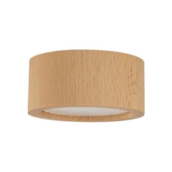 Discount TK Lighting Deckenlampe rund Ø 9,5 cm H: 4,5 cm Aufputz GX53 Holz