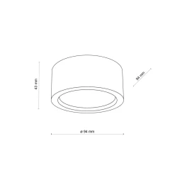 Discount TK Lighting Deckenlampe rund Ø 9,5 cm H: 4,5 cm Aufputz GX53 Holz
