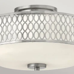 Elstead Deckenlampe rund Ø 38,3 cm Metall Glas blendarm 3x E27* Deckenleuchten|Flurlampen