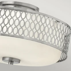 Elstead Deckenlampe rund Ø 38,3 cm Metall Glas blendarm 3x E27* Deckenleuchten|Flurlampen