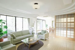 Hot Searchlight Deckenlampe rund Ø 24 cm Schwarz Weiß Glas Metall E27