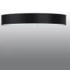 Sollux Deckenlampe rund Ø 100 cm Schwarz blendarm 6x E27 ZIROLI