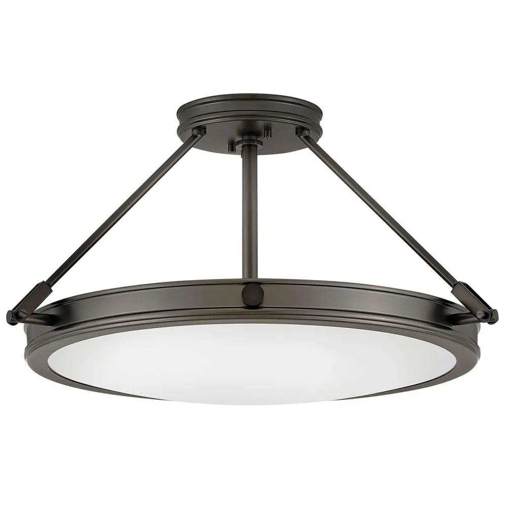 Outlet Elstead Deckenlampe rund Ø 55,8 cm Schwarz Weiß 4x E14 Metall Glas