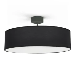 Discount Nowodvorski Deckenlampe rund Ø 50 cm Stoff Schirm 3x E27 blendarm