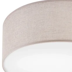 Clearance Lamkur Deckenlampe rund Stoff blendarm E27 Ø 35 cm flach WALTER