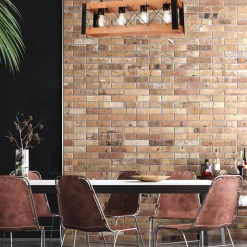 Lamkur Deckenlampe Rustikal Holz Metall 4x E27 63 cm lang Schwarz* Deckenleuchten|Bürolampen