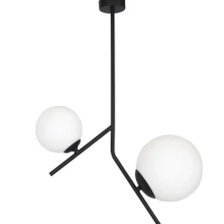 ALDEX Deckenlampe Schwarz E14 E27 L:50 cm Glas Kugeln* Deckenleuchten|Badezimmer Lampe
