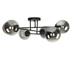 Emibig Deckenlampe Schwarz Graphit E14 Glas Metall* Glaslampen|Retro Lampen