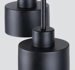 Clearance Sollux Deckenlampe Schwarz Metall 3-flammig Ø 32 cm E27