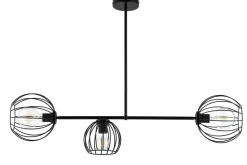 Sigma Deckenlampe Schwarz Metall E27 Retro Design RASHA* Deckenleuchten|Kugellampen