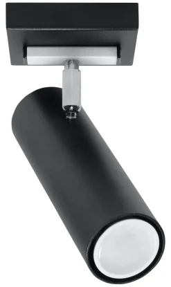 Sollux Deckenlampe Schwarz Modern Metall GU10 DUCCIA* Spots|Wandleuchten