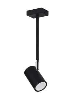 Sale Sollux Deckenlampe Schwarz schwenkbar Metall GU10 H: 33 cm