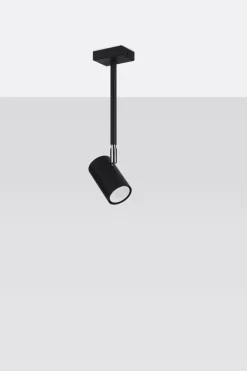 Sale Sollux Deckenlampe Schwarz schwenkbar Metall GU10 H: 33 cm