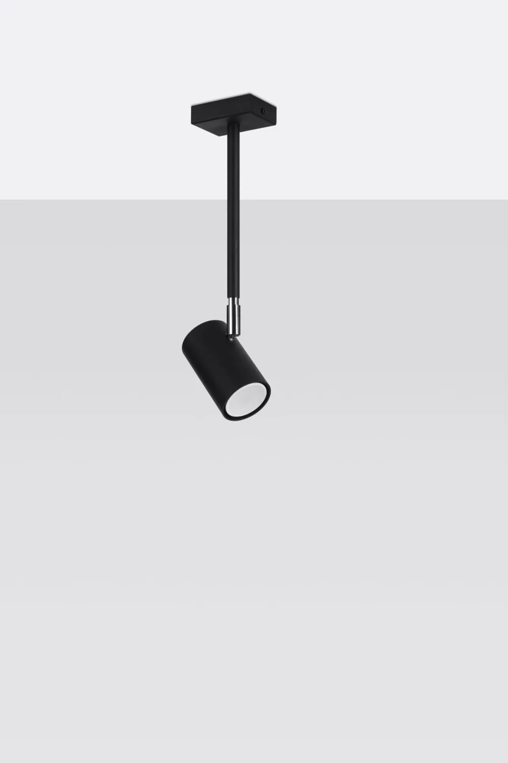 Sale Sollux Deckenlampe Schwarz schwenkbar Metall GU10 H: 33 cm