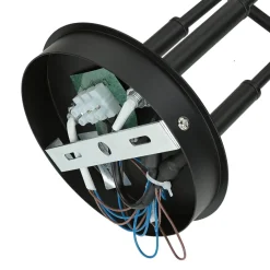 Best Easylight Deckenlampe Schwarz Weiß 6x E14 Modern Metall Glas