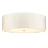 Elstead Deckenlampe Stoff Creme Messing rund VARINDA* Deckenleuchten|Flurlampen