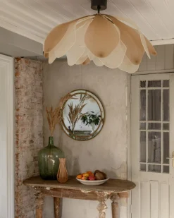 Discount By Rydéns Deckenlampe Stoff Metall B: 80 cm biegsam in Natur E27