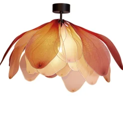 By Rydéns Deckenlampe Stoff Metall 80 cm breit biegsam Rosa E27* Deckenleuchten|Wohnzimmerlampen