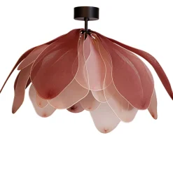By Rydéns Deckenlampe Stoff Metall 80 cm breit biegsam Rosa E27* Deckenleuchten|Wohnzimmerlampen