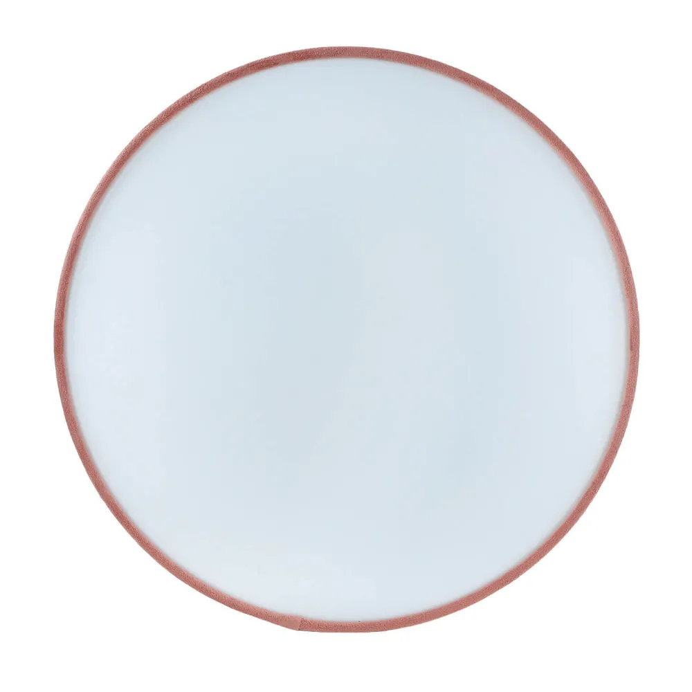 Searchlight Deckenlampe Stoff Samt rund Ø 38 cm H: 10 cm Rosa 2x E27* Wohnzimmerlampen|Schlafzimmer Lampen