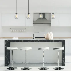 Elstead Deckenlampe Vintage Design Ø15cm Chrom E27 Metall Glas* Deckenleuchten|Vintage Lampen