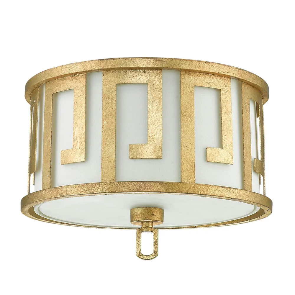 Elstead Deckenlampe Vintage Mediterran in Creme Gold AIROSO* Deckenleuchten|Schlafzimmer Lampen