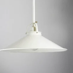 Giovanni Battista Deckenlampe Weiß Gold Shabby Chic aus Echt-Messing* Deckenleuchten|Esszimmer Lampen