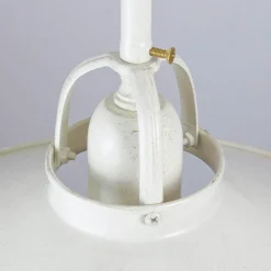 Giovanni Battista Deckenlampe Weiß Gold Shabby Chic aus Echt-Messing* Deckenleuchten|Esszimmer Lampen