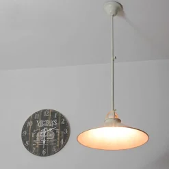 Giovanni Battista Deckenlampe Weiß Gold Shabby Chic aus Echt-Messing* Deckenleuchten|Esszimmer Lampen