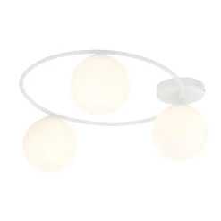 Emibig Deckenlampe Weiß H: 20 cm Ø 47 cm 3-flammig