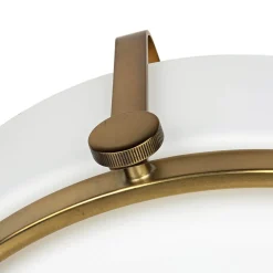 Outlet Elstead Deckenlampe Weiß Messing antik Jugendstil blendarm