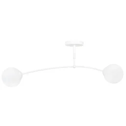 Discount Emibig Deckenlampe Weiß Modern Metall Glas Deckenleuchte