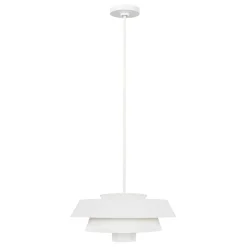 Outlet Elstead Deckenlampe Weiß Stahl Ø46cm Vintage Mid Century