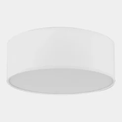 TK Lighting Deckenlampe Weiß Stoff Ø 45 cm rund blendarm RONDO* Deckenleuchten|Flurlampen