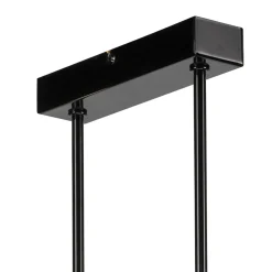 Lamkur Deckenlampe Wohnzimmer Metall Schwarz für 8x E27* Deckenleuchten|Wohnzimmerlampen