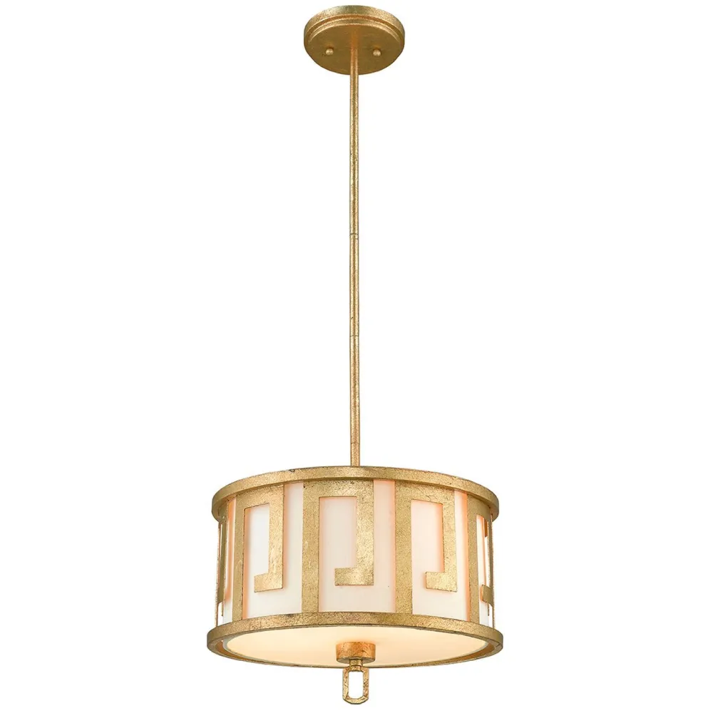 Elstead Deckenleuchte AIROSO Gold kürzbar Vintage Design* Deckenleuchten|Stofflampen