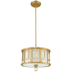 Elstead Deckenleuchte AIROSO Gold kürzbar Vintage Design* Deckenleuchten|Stofflampen