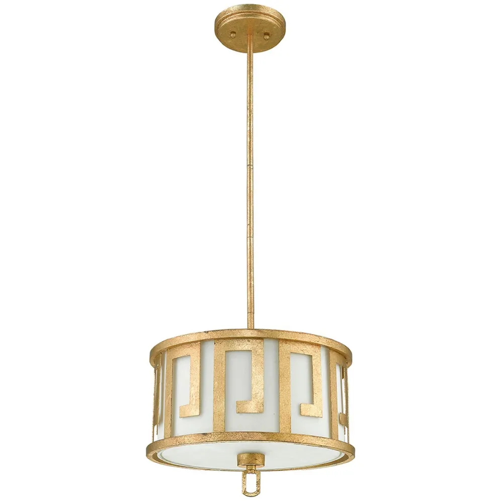 Elstead Deckenleuchte AIROSO Gold kürzbar Vintage Design* Deckenleuchten|Stofflampen