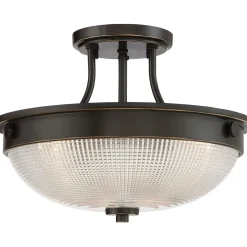 New Elstead Deckenleuchte ALVER Ø32cm Bronze Jugendstil Lampe