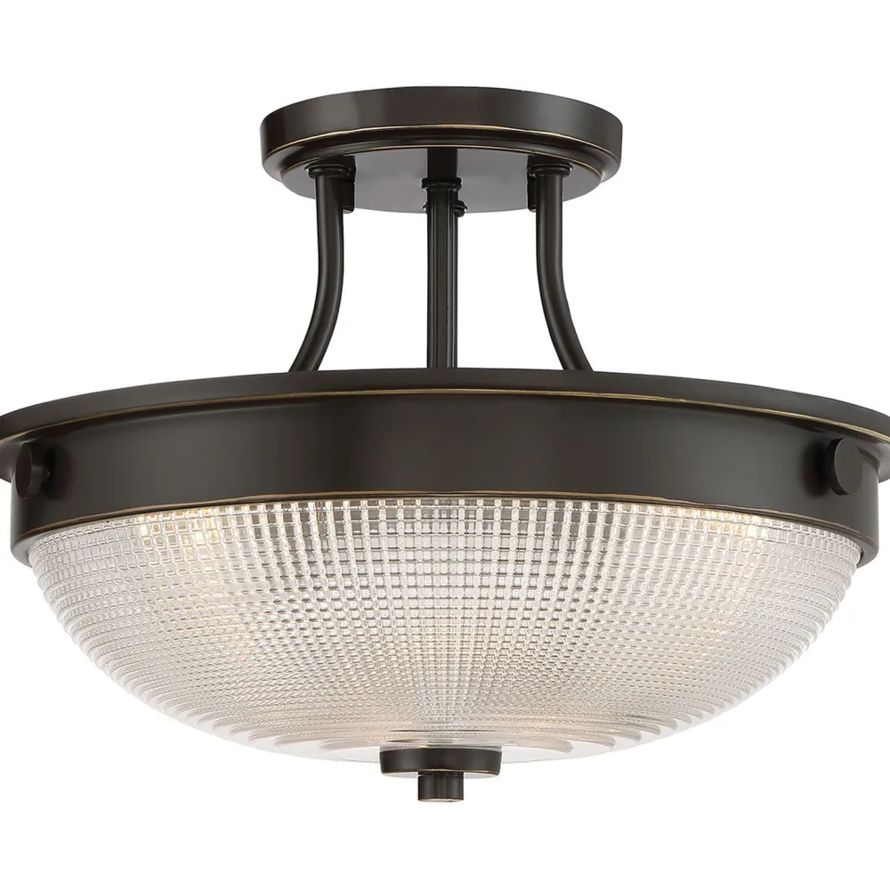 New Elstead Deckenleuchte ALVER Ø32cm Bronze Jugendstil Lampe