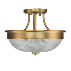 Elstead Deckenleuchte ALVER Ø32cm in Messing Design Lampe* Deckenleuchten|Flurlampen