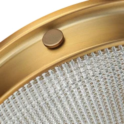 Elstead Deckenleuchte ALVER Ø32cm in Messing Design Lampe* Deckenleuchten|Flurlampen