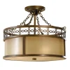 Elstead Deckenleuchte ANABELL 4 Beige Bronze Ø43cm Lampe* Deckenleuchten|Rustikale Lampen