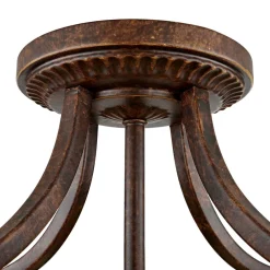 Online Elstead Deckenleuchte ANABELL 1 Braun Wohnzimmer Lampe