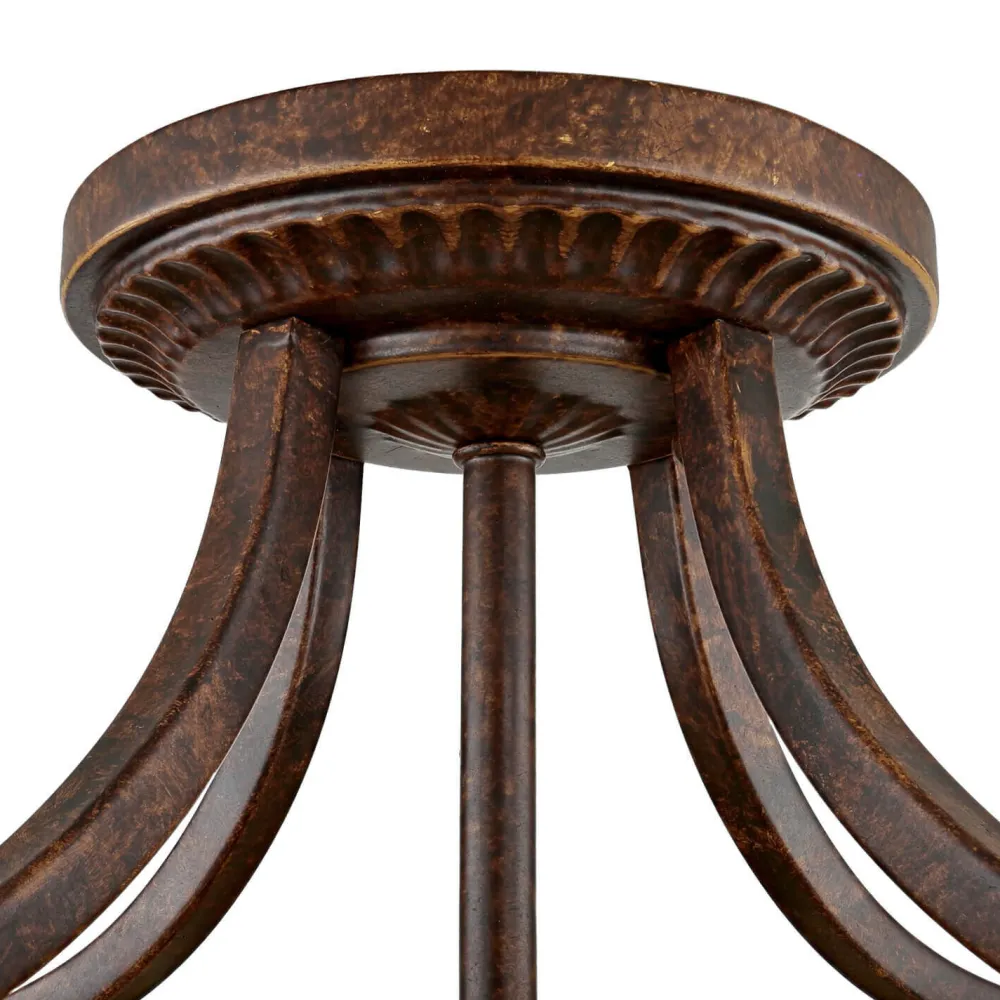 Online Elstead Deckenleuchte ANABELL 1 Braun Wohnzimmer Lampe