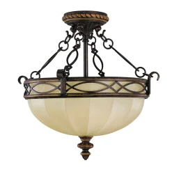 Elstead Deckenleuchte ANABELL 1 Creme Landhaus Lampe Flur