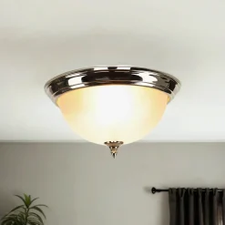 Sale Lido Deckenleuchte Antik in Messing Creme Wohnzimmer