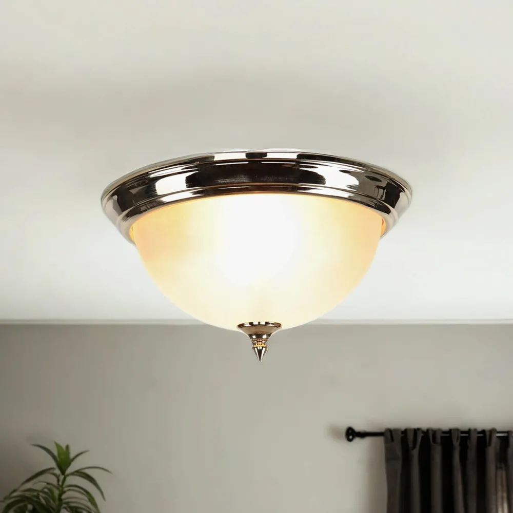 Sale Lido Deckenleuchte Antik in Messing Creme Wohnzimmer