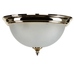 Sale Lido Deckenleuchte Antik in Messing Creme Wohnzimmer